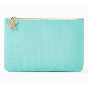 IPSY July 2022 Glam Bag Beachy Teal W/ Gold Starfish Makeup Bag - Bag Only - NEW